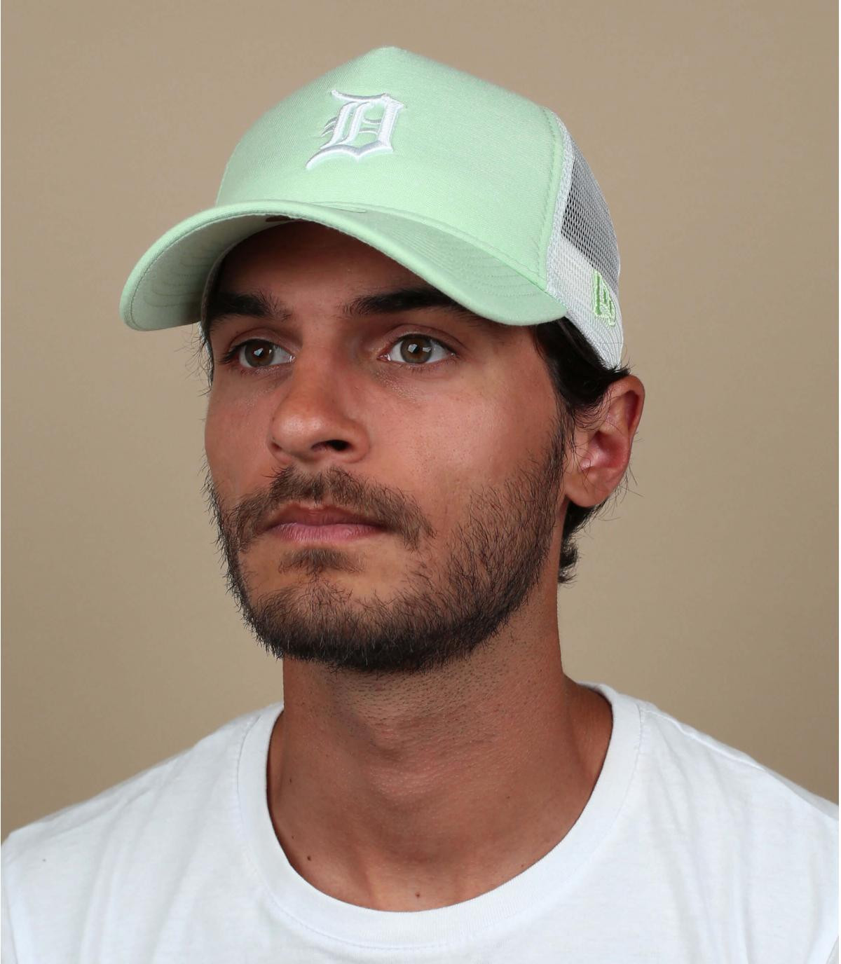 light-green D trucker MLB Oxford Detroit mint